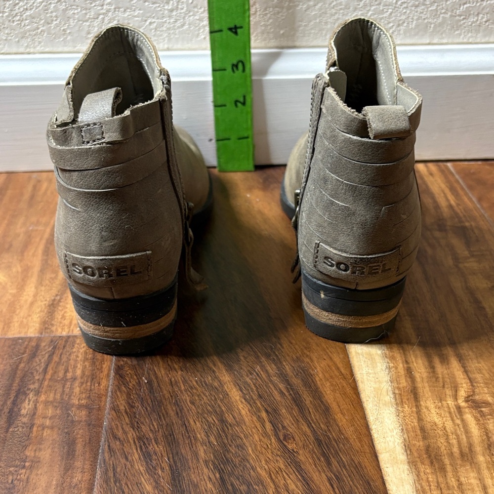 Sorel Brown Ankle Boots with Zipper 6 US - Picture 4 of 5